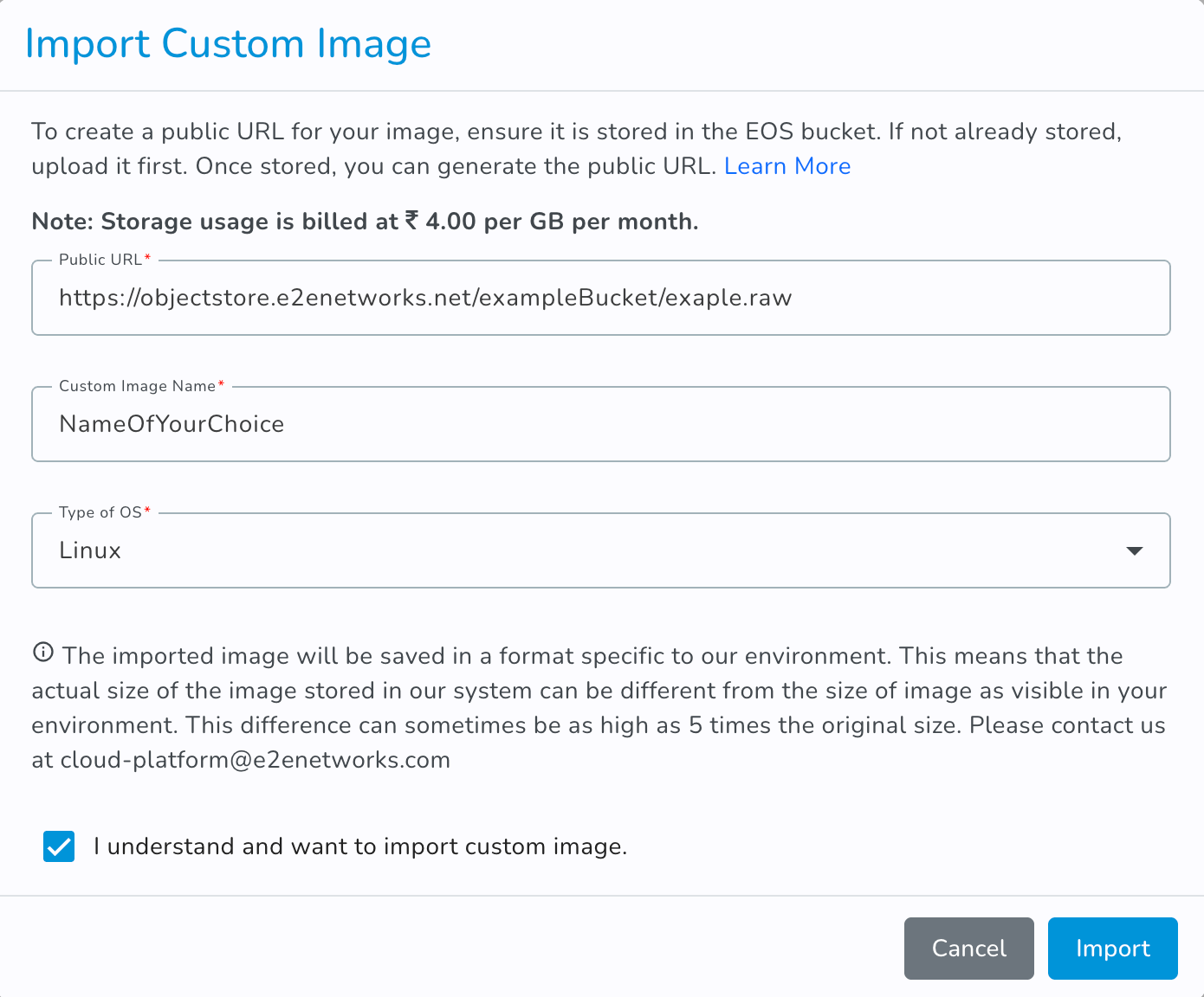 Import Details