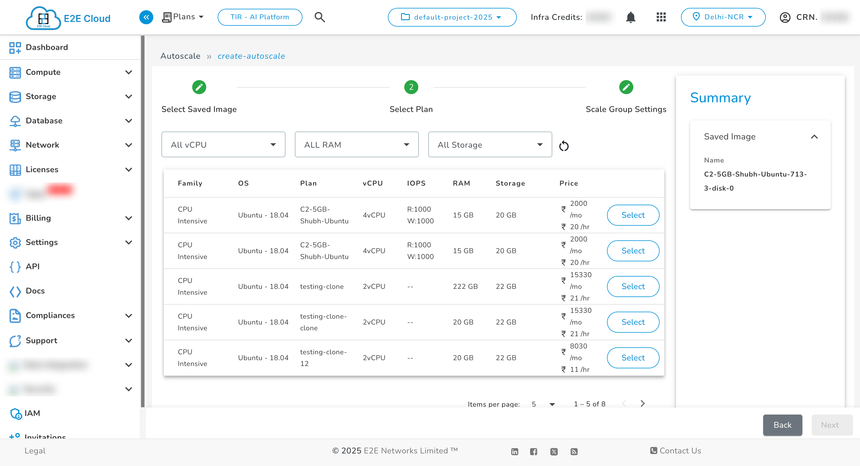 Autoscale Encryption Create