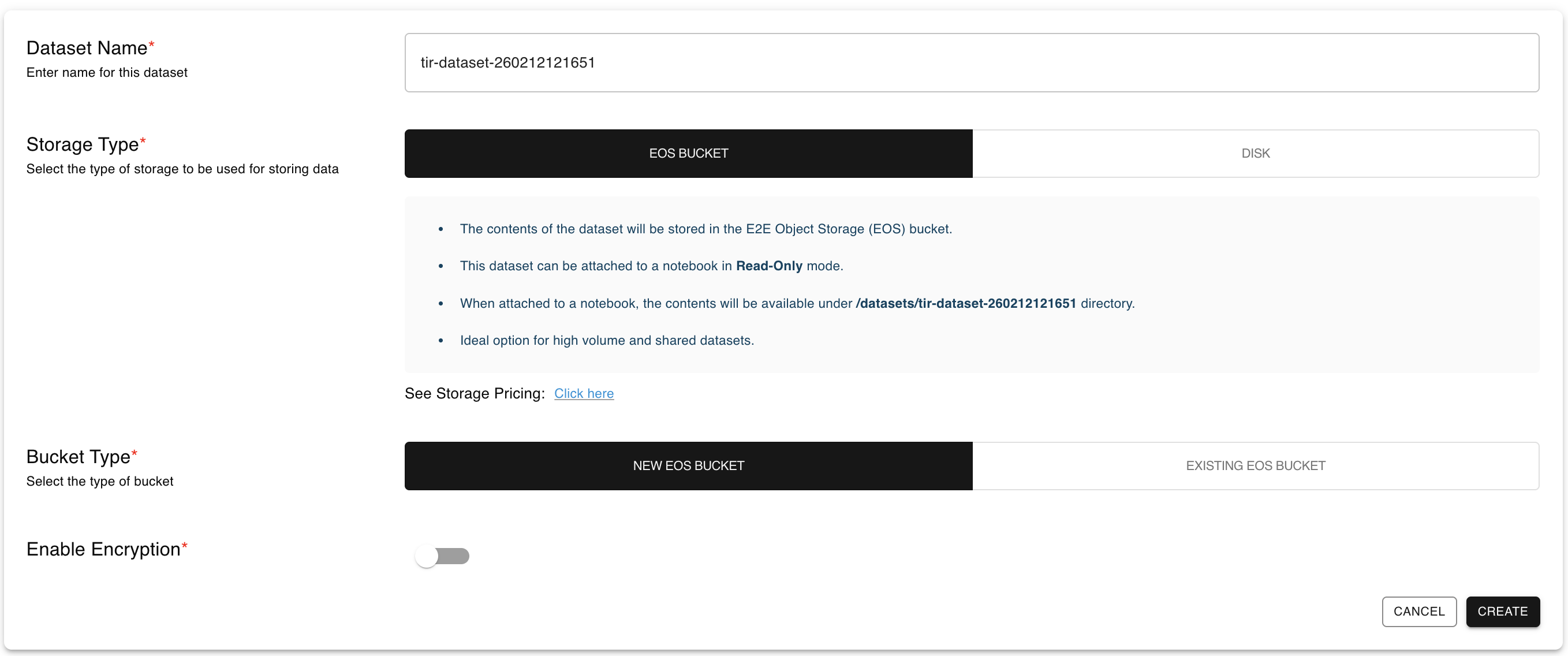 Create Dataset