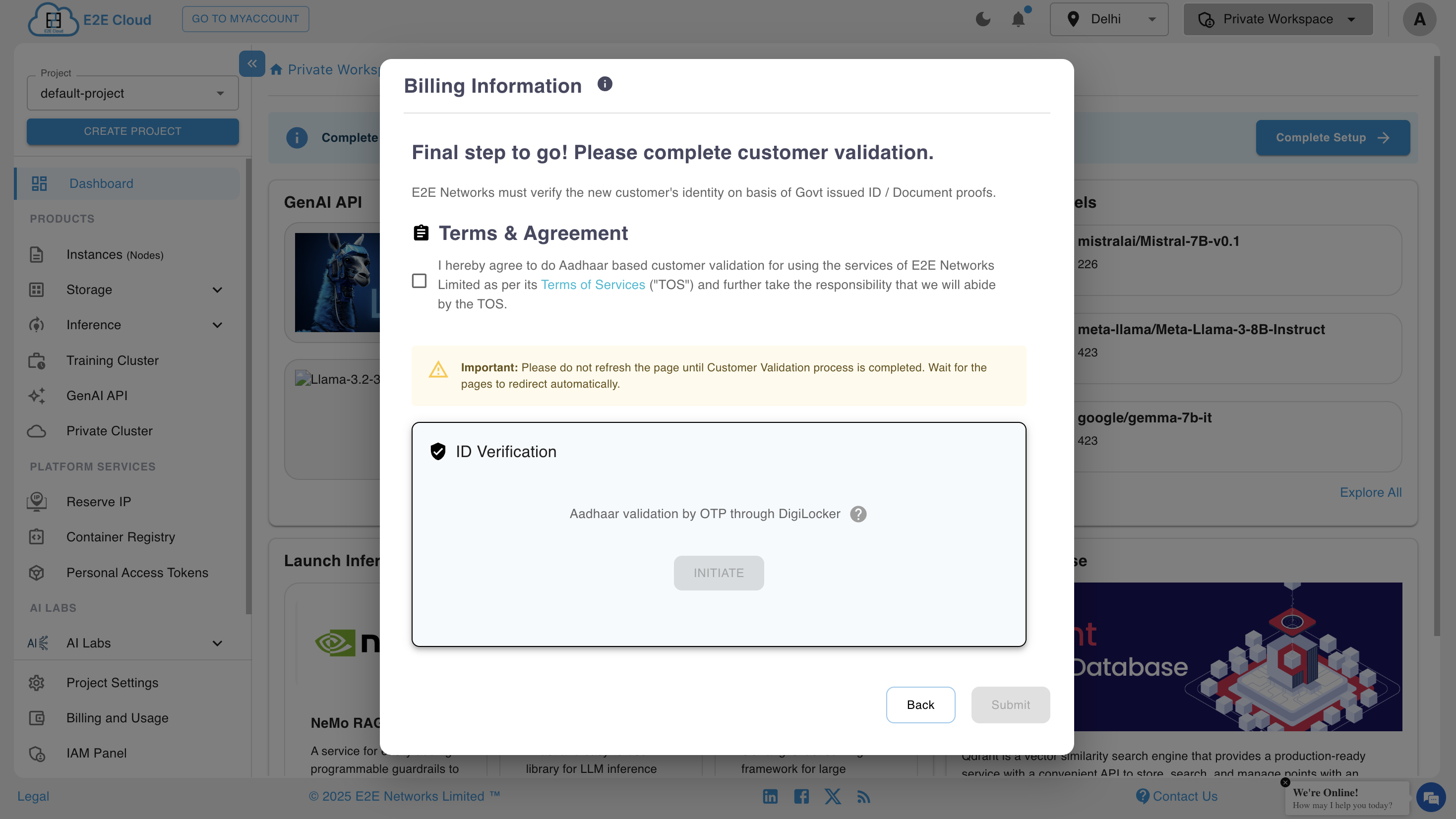 Aadhaar Validation