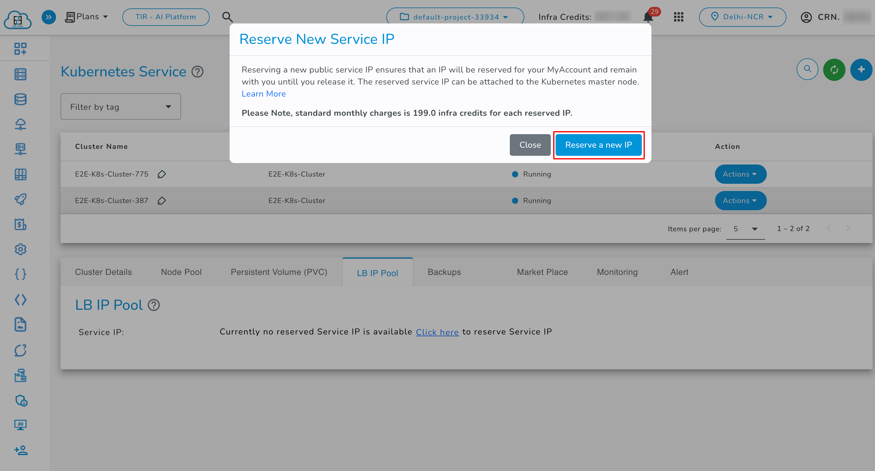 Load Balancer IP Pool Step 2