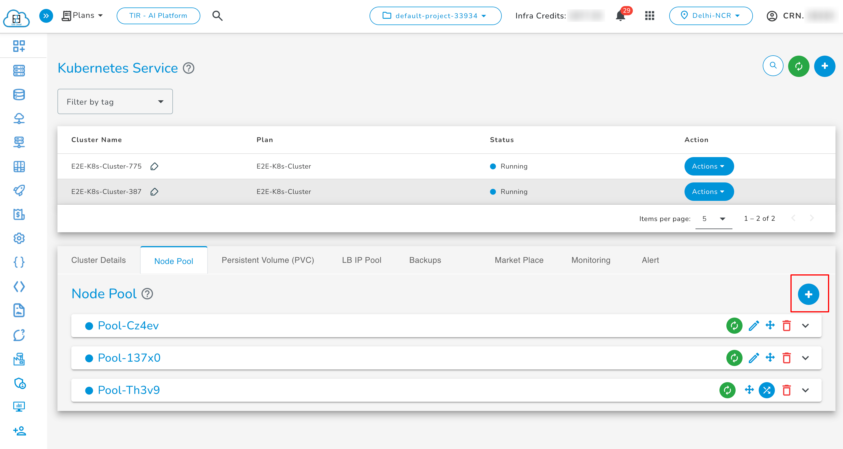 Add Node Pool Action 2