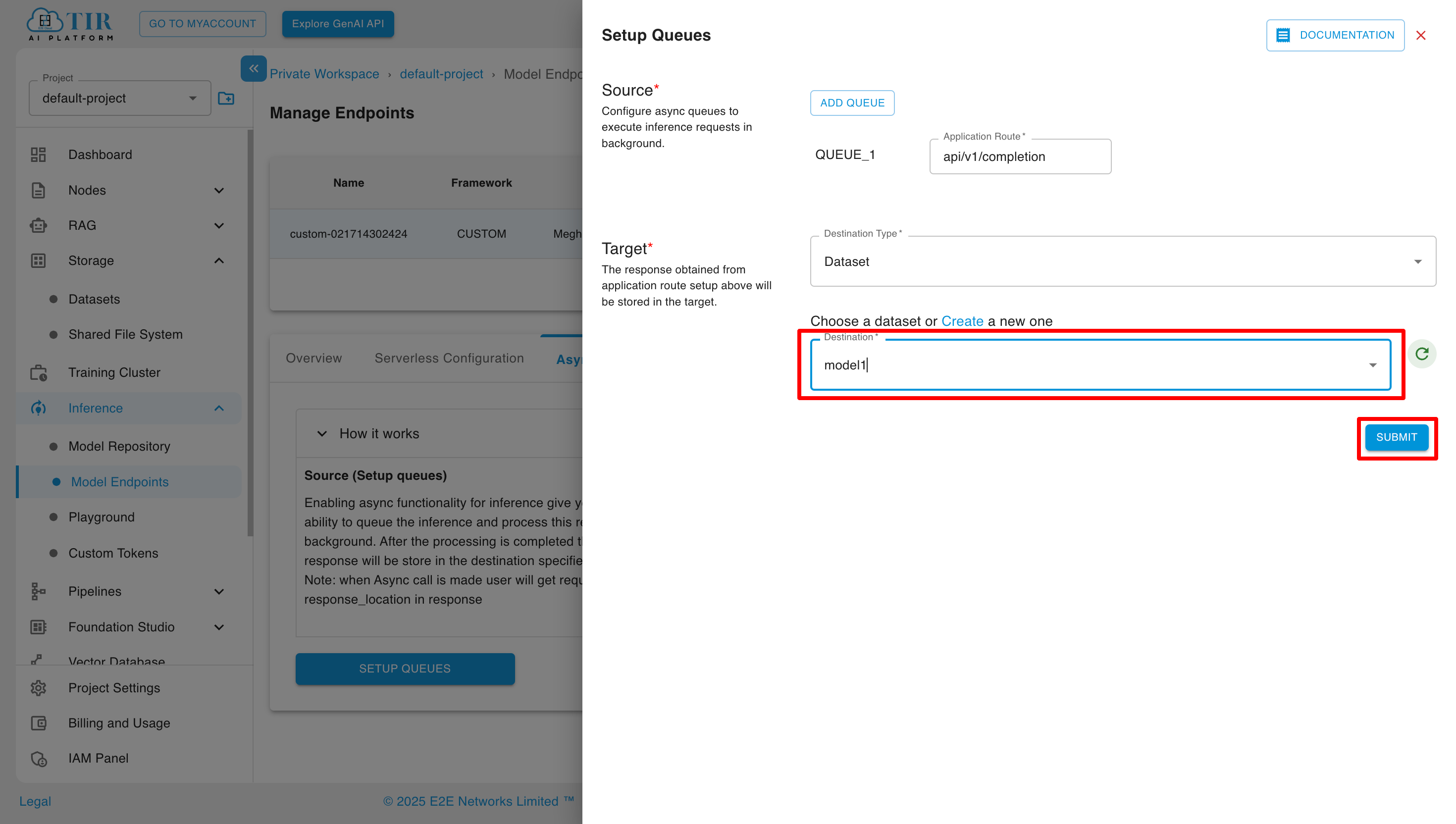 Setup Queues