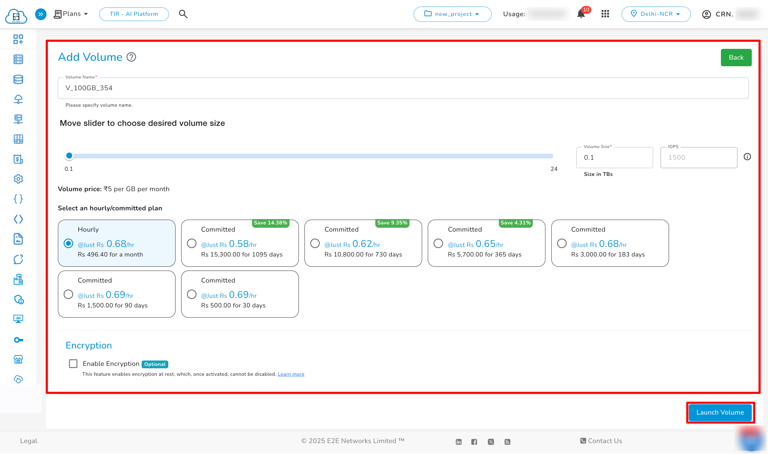 Volume Configurations