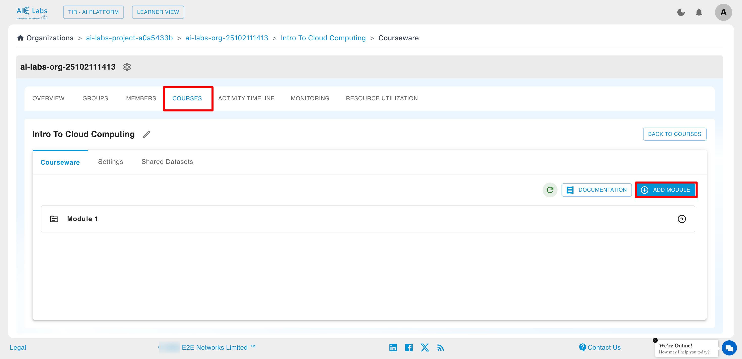 Add module