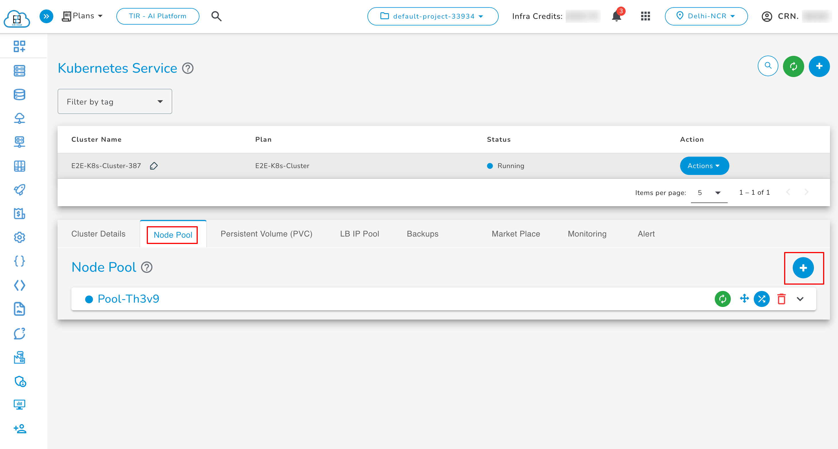 Add Node Pool Icon