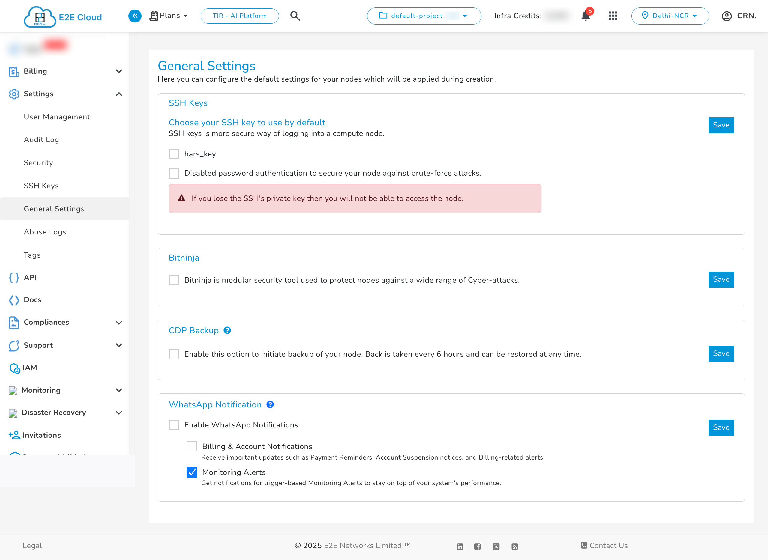 Enable WhatsApp Notification
