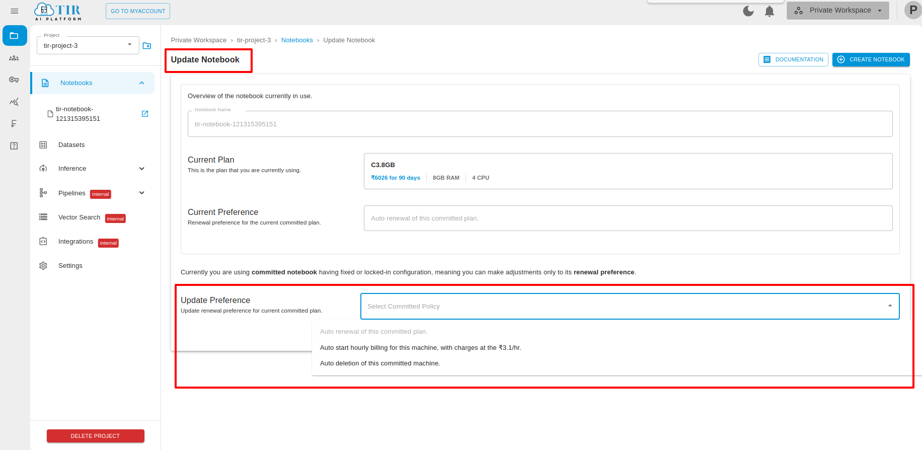 Committed to Committed Update Step 2