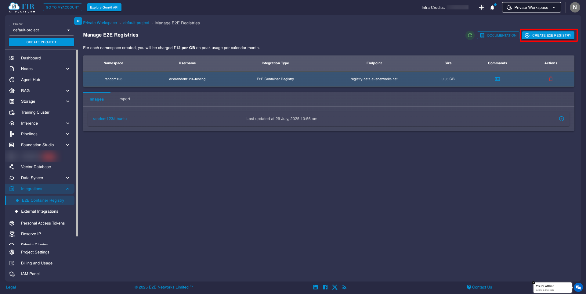 Create Container Registry