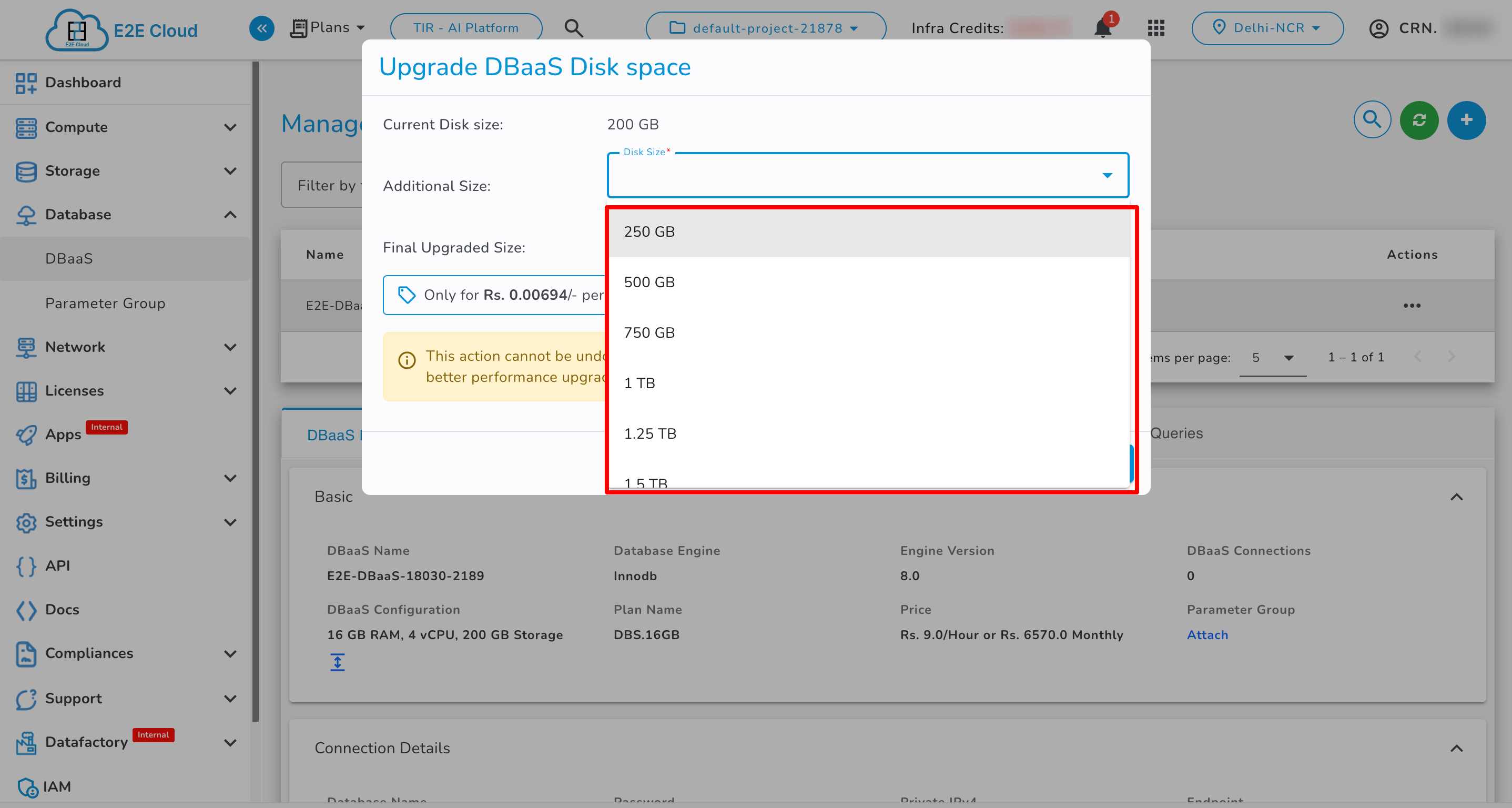 Disk Space