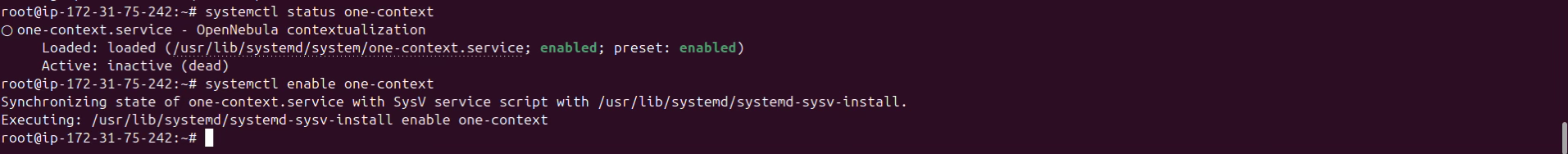 Enable One Context Package