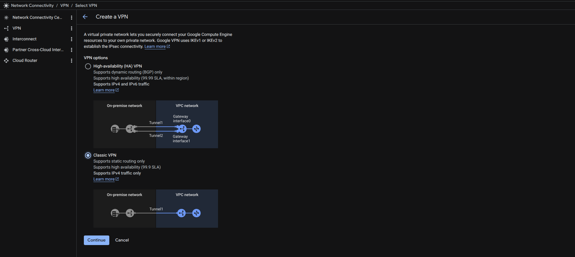 Select Classic VPN