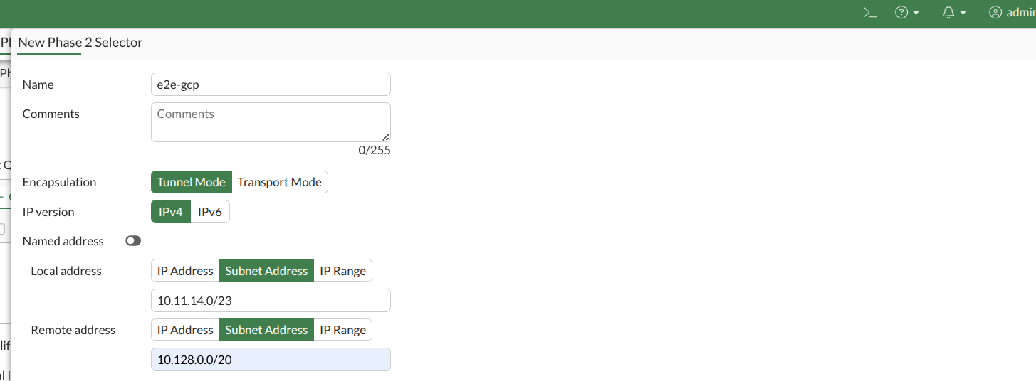 Phase 2 selector addresses