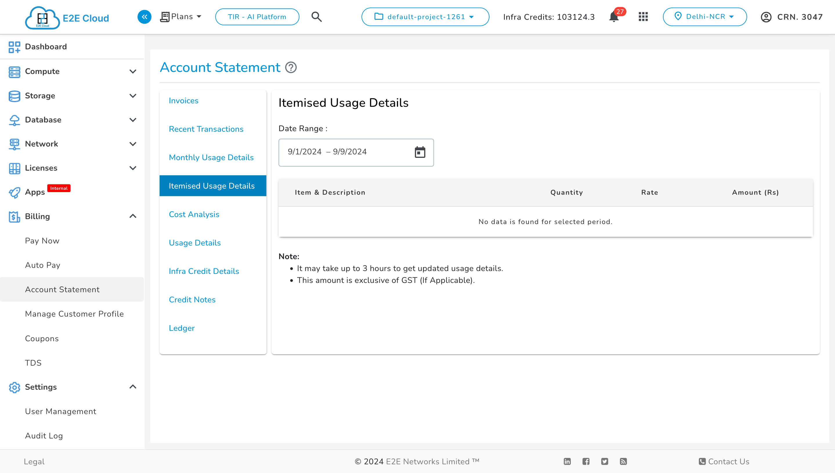 itemised-usage-details