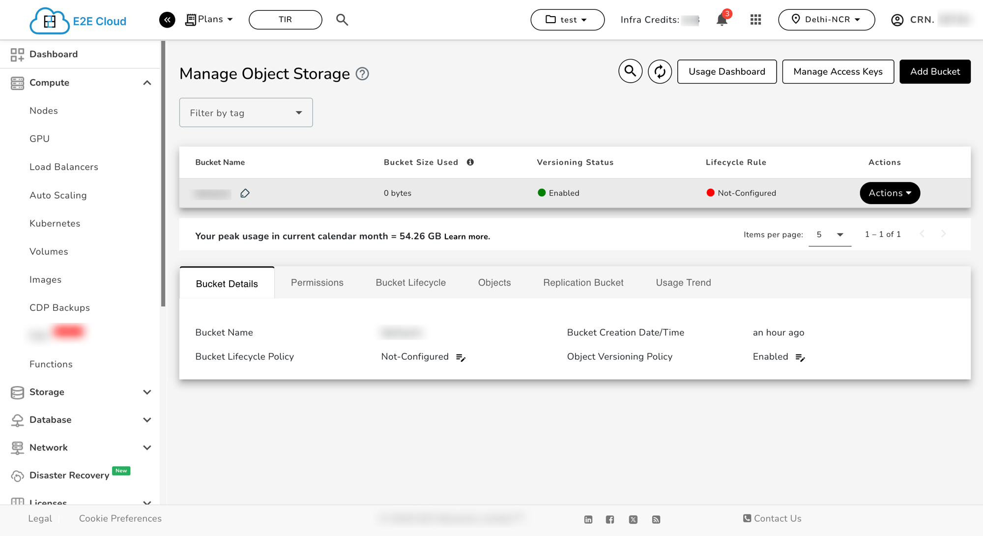 Manage Object Storage