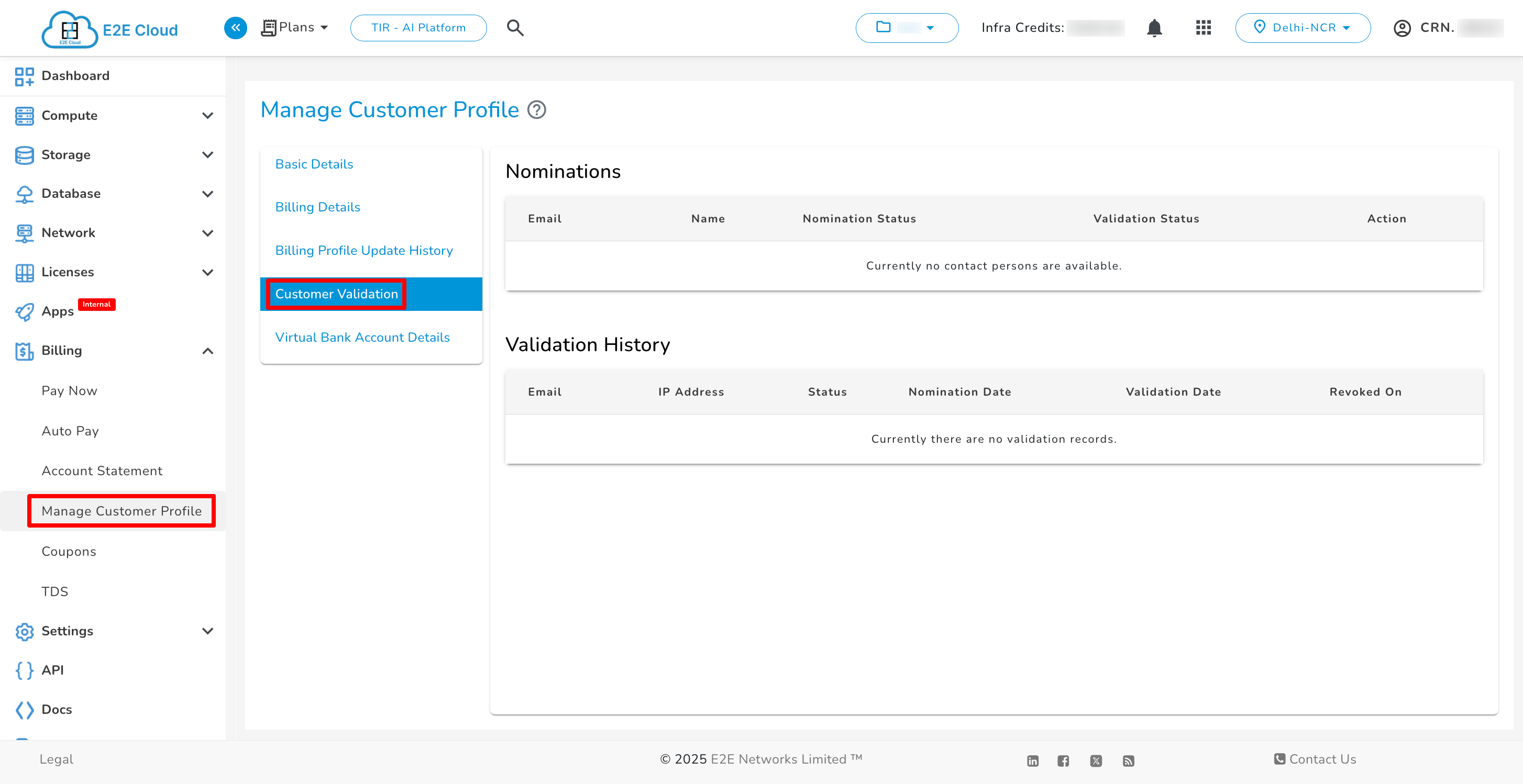 Customer Validation