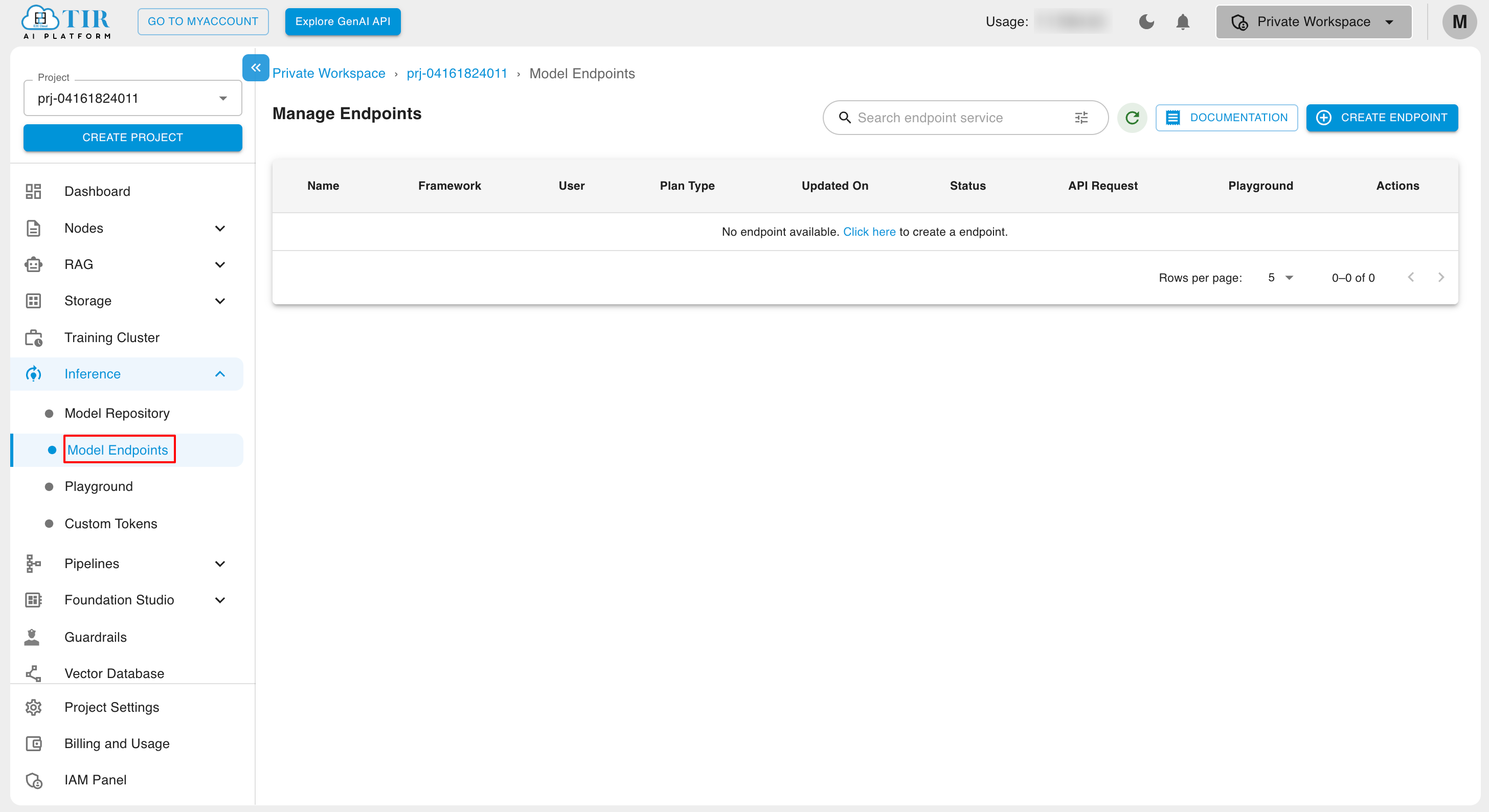 Model Endpoints