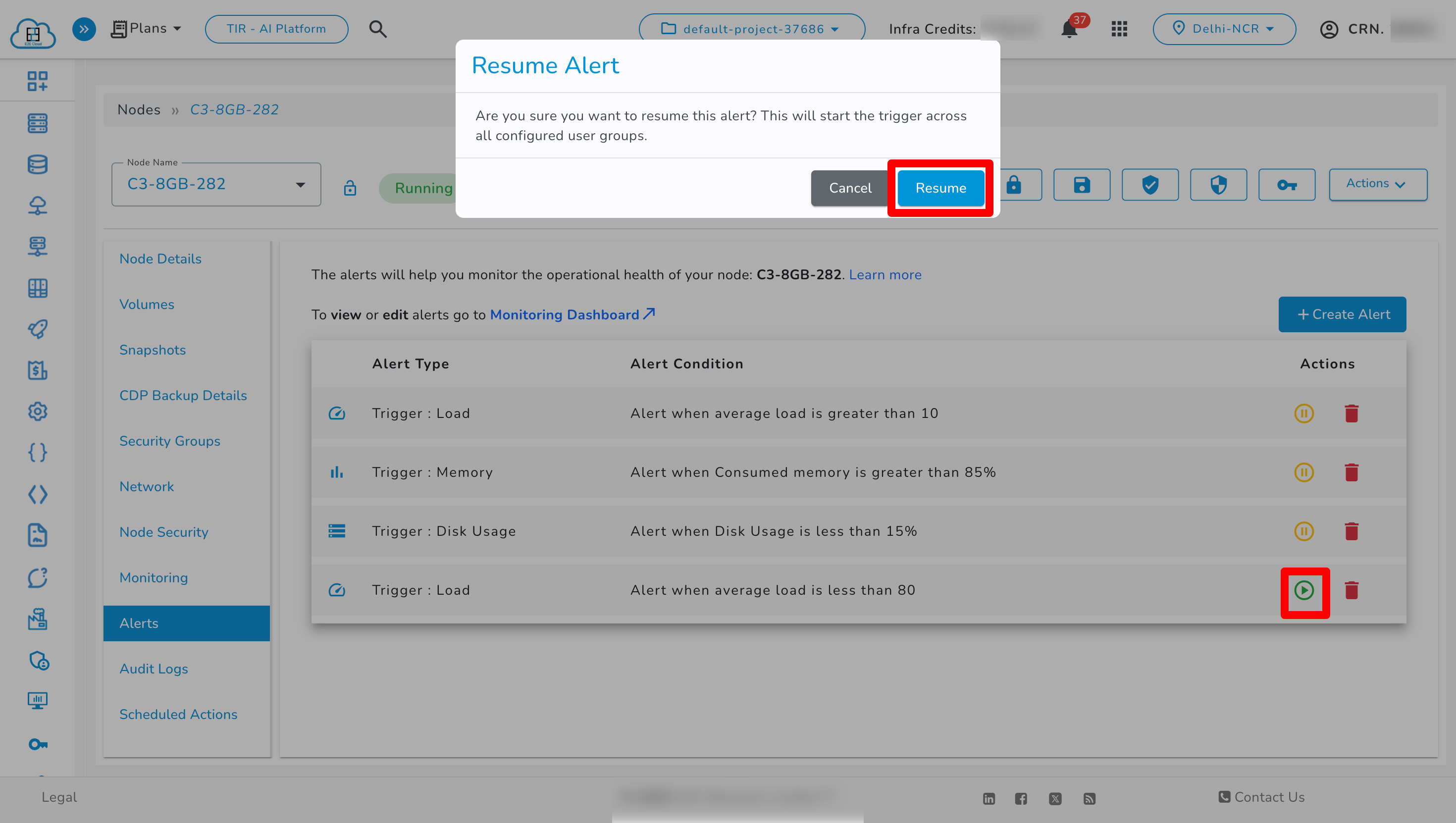 Pause Confirmation Popup