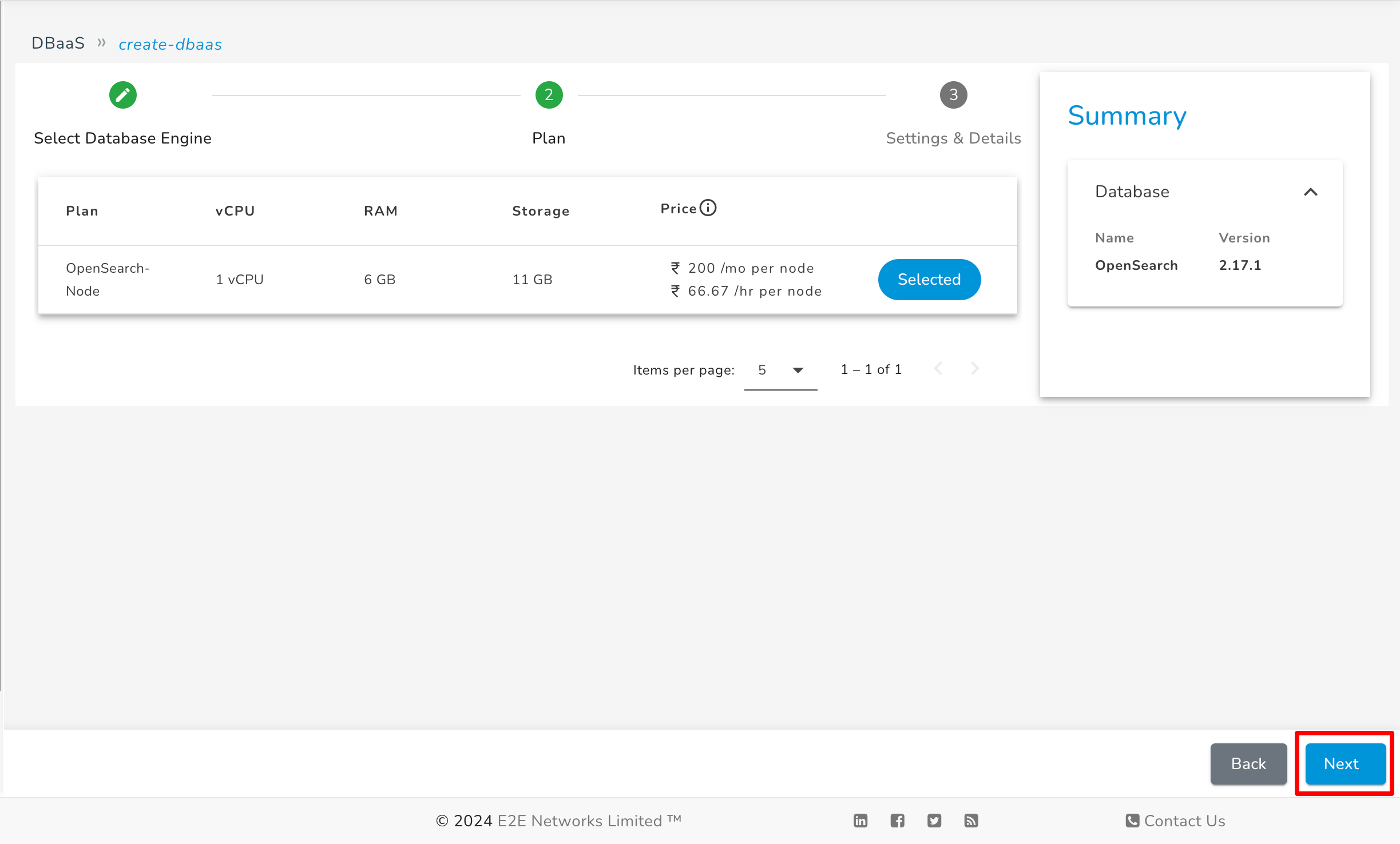 OpenSearch Plan Image