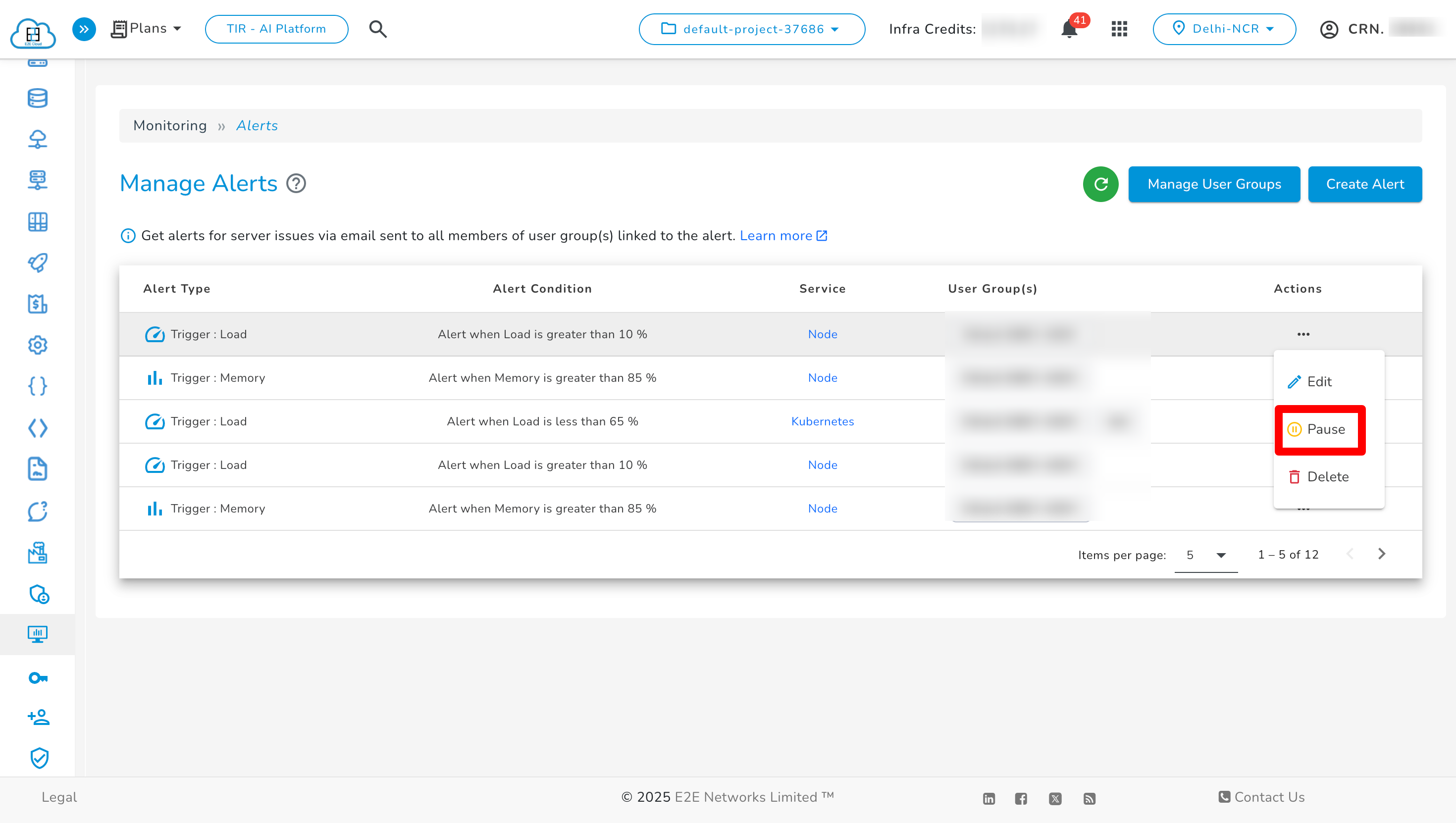 Pause Confirmation Popup