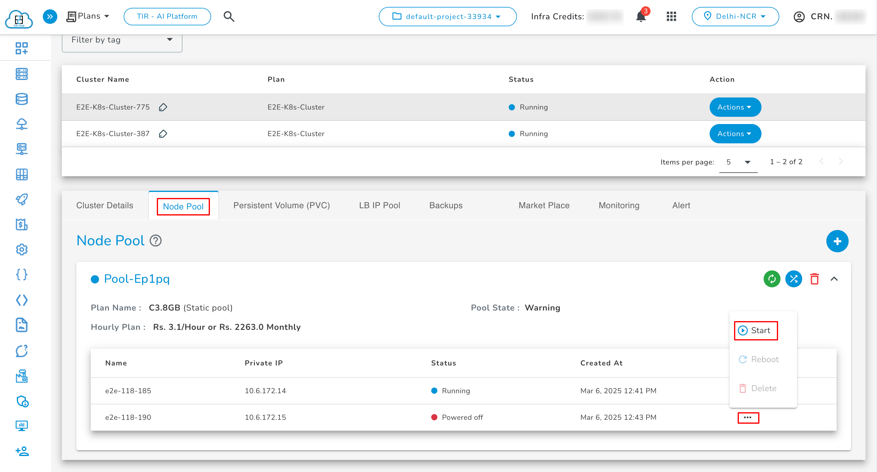 Power On Worker Node