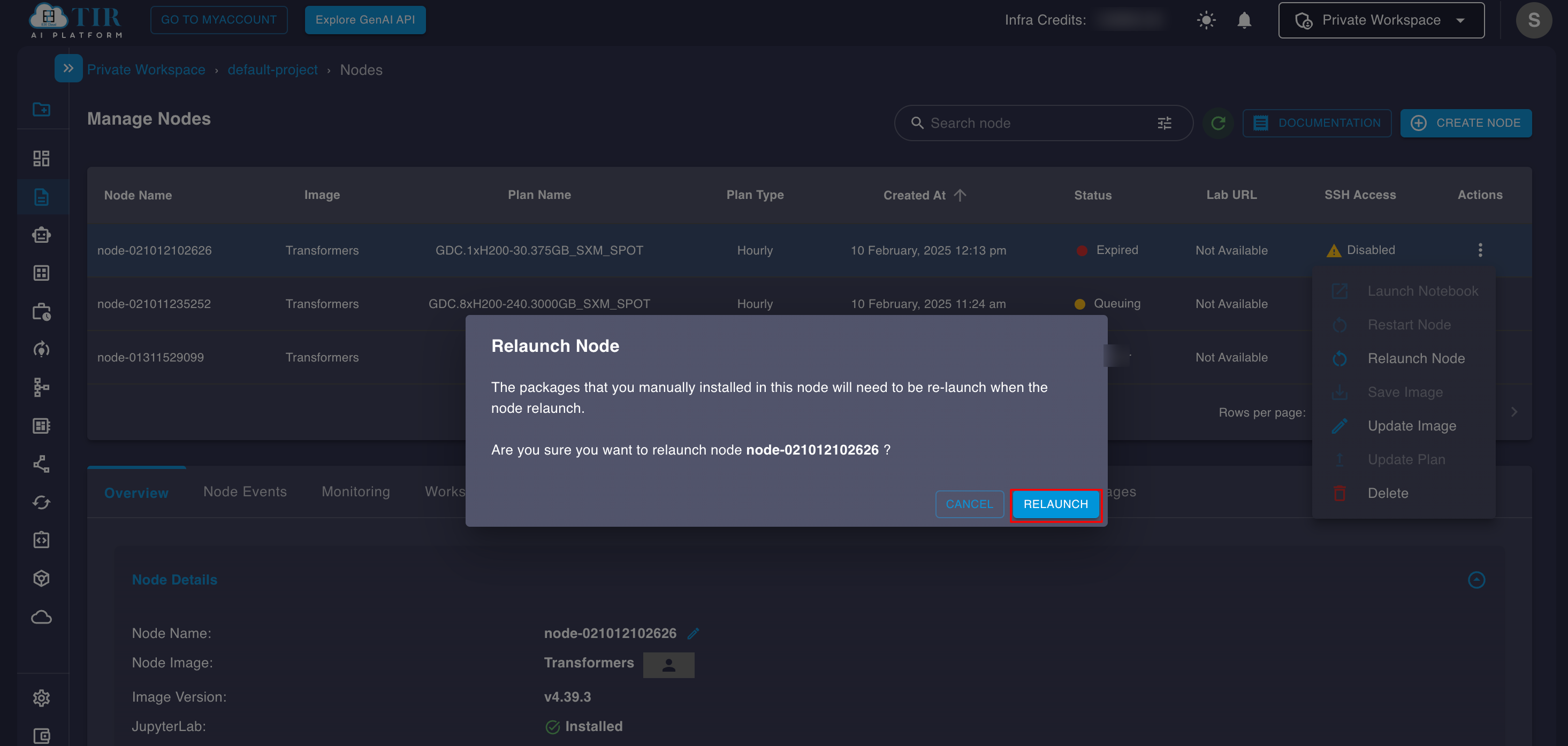 Relaunch spot instance