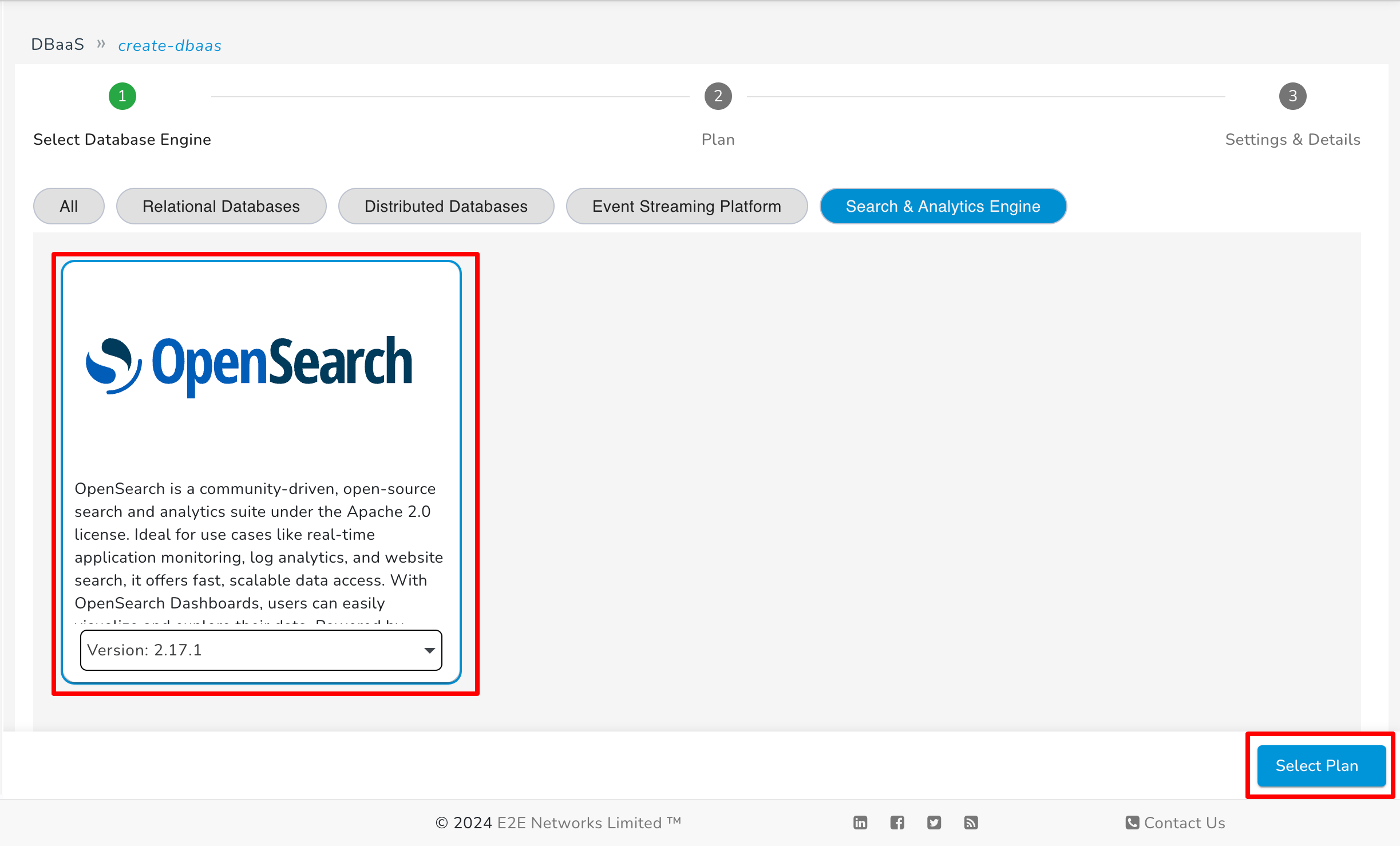 Select Opensearch Image
