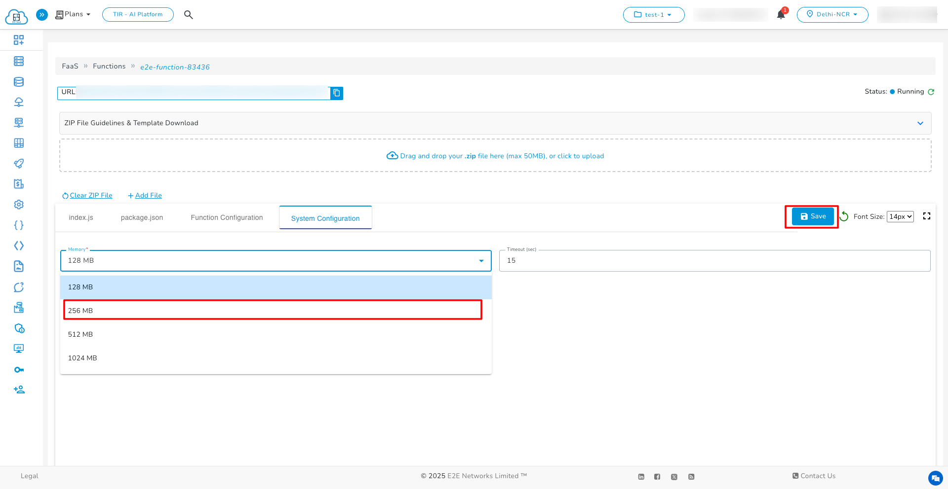 System Configuration Save
