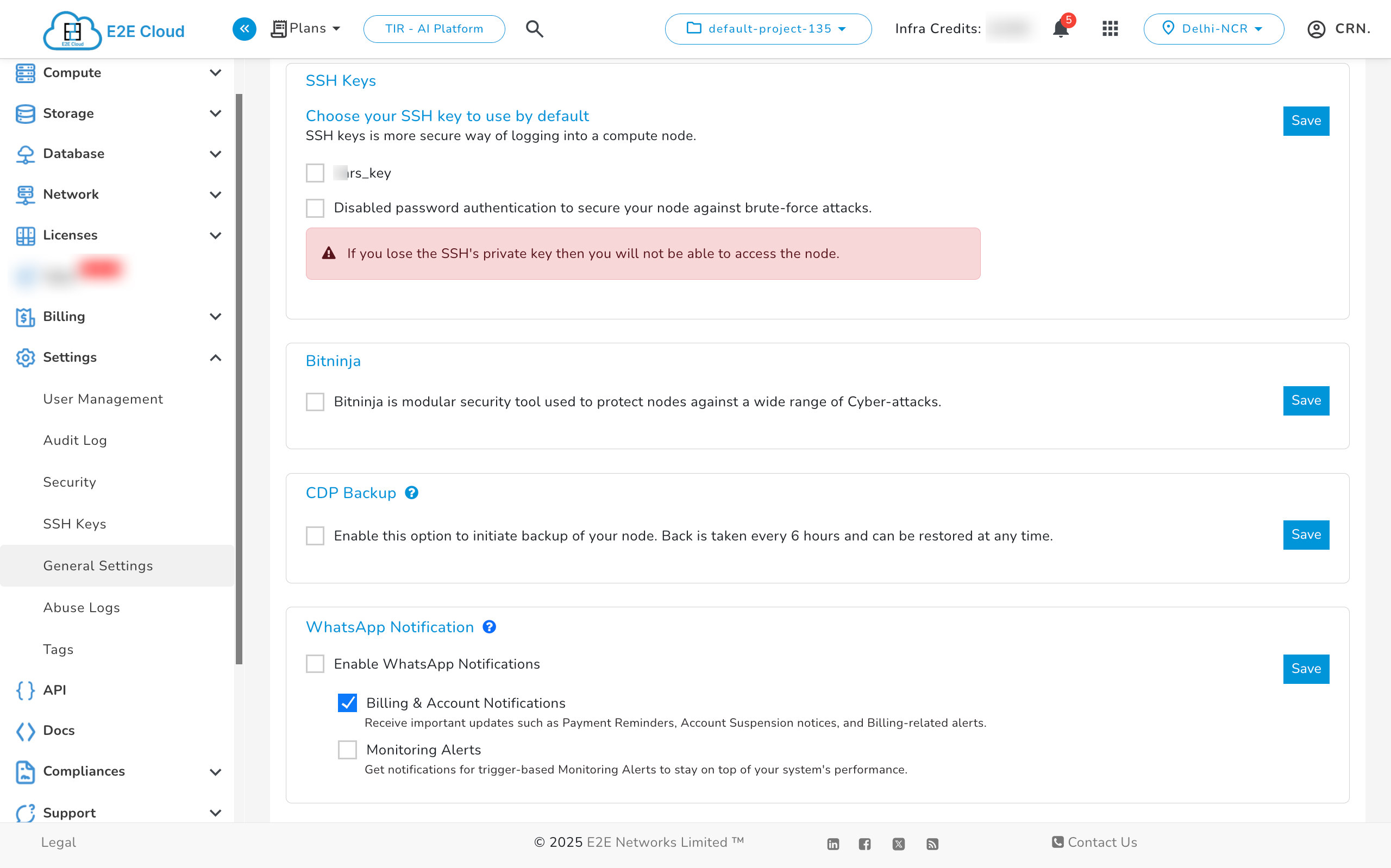WhatsApp Feature Enabled